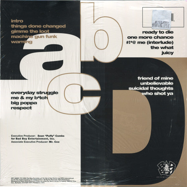 Notorious B.I.G. : Ready To Die (2xLP, Album, RE)