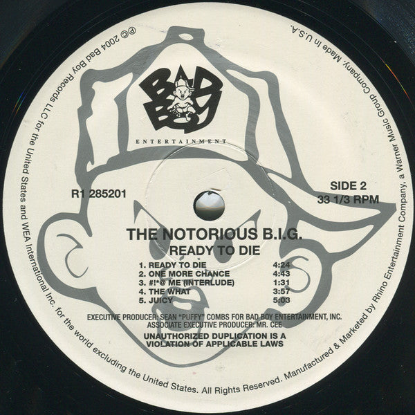 Notorious B.I.G. : Ready To Die (2xLP, Album, RE)