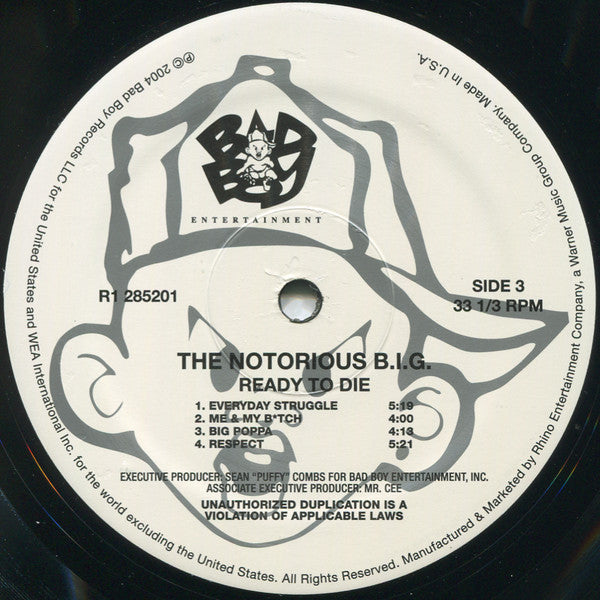 Notorious B.I.G. : Ready To Die (2xLP, Album, RE)