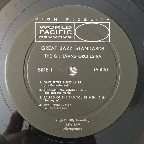 Gil Evans And His Orchestra Featuring Johnny Coles : Great Jazz Standards (LP, Album, Mono)