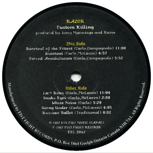 Razor (2) : Custom Killing (LP, Album)