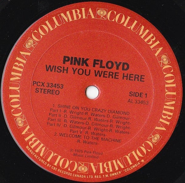 Pink Floyd : Wish You Were Here (LP, Album, RE)