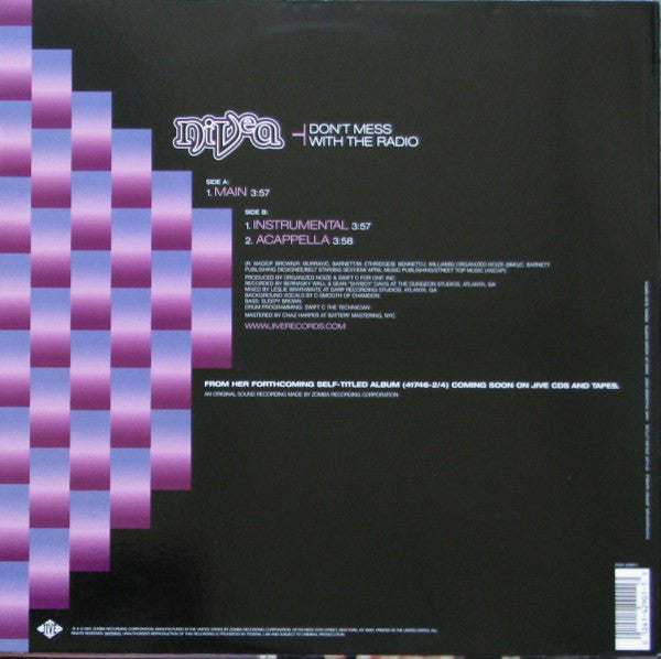 Nivea : Don't Mess With The Radio (12")