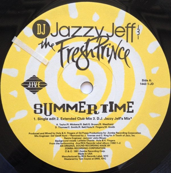 DJ Jazzy Jeff & The Fresh Prince : Summertime (12")