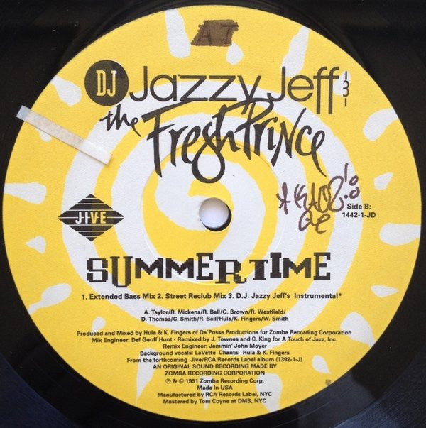 DJ Jazzy Jeff & The Fresh Prince : Summertime (12")