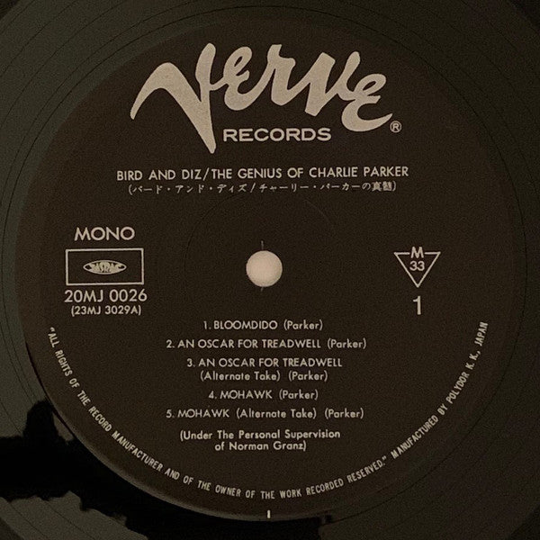 Charlie Parker And Dizzy Gillespie : Bird And Diz (LP, Album, Mono, RE)