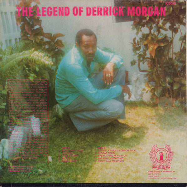 Derrick Morgan : The Legend Of Derrick Morgan (LP, Album)