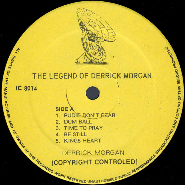 Derrick Morgan : The Legend Of Derrick Morgan (LP, Album)