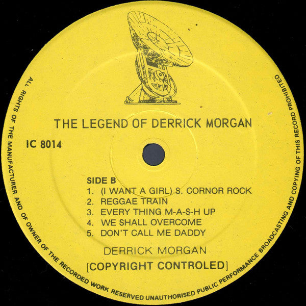 Derrick Morgan : The Legend Of Derrick Morgan (LP, Album)