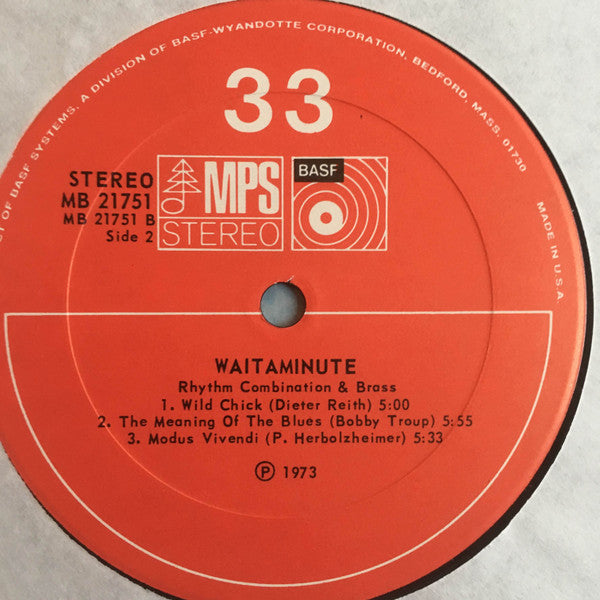 Peter Herbolzheimer Rhythm Combination & Brass Leader: Peter Herbolzheimer : Waitaminute (LP, Album)