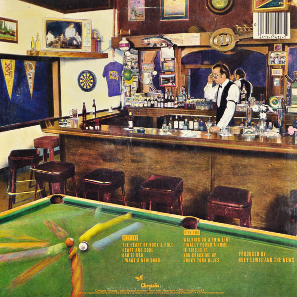 Huey Lewis & The News : Sports (LP, Album, Car)