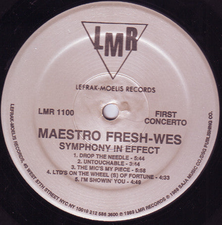 Maestro Fresh-Wes : Symphony In Effect (LP, Album)