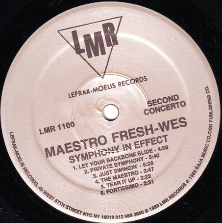 Maestro Fresh-Wes : Symphony In Effect (LP, Album)