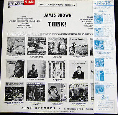 James Brown & The Famous Flames : Think! (LP, Album, Mono, RE)