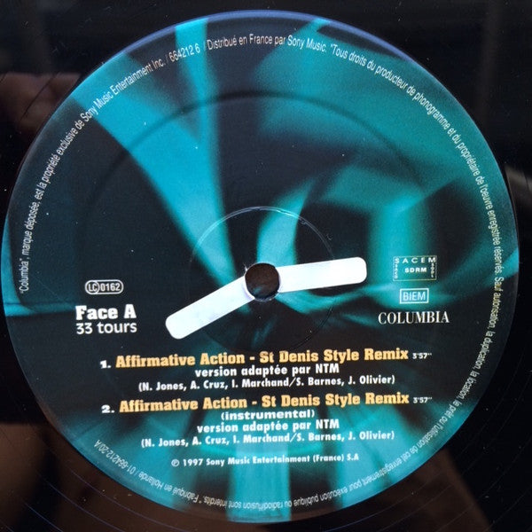 Nas / Suprême NTM : Affirmative Action (Saint-Denis Style Remix) (12")