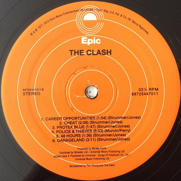 The Clash : The Clash (LP, Album, RE, RM, 180)
