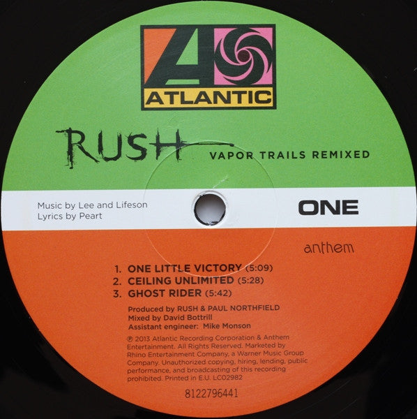 Rush : Vapor Trails Remixed (2xLP, Album, RE, 180)