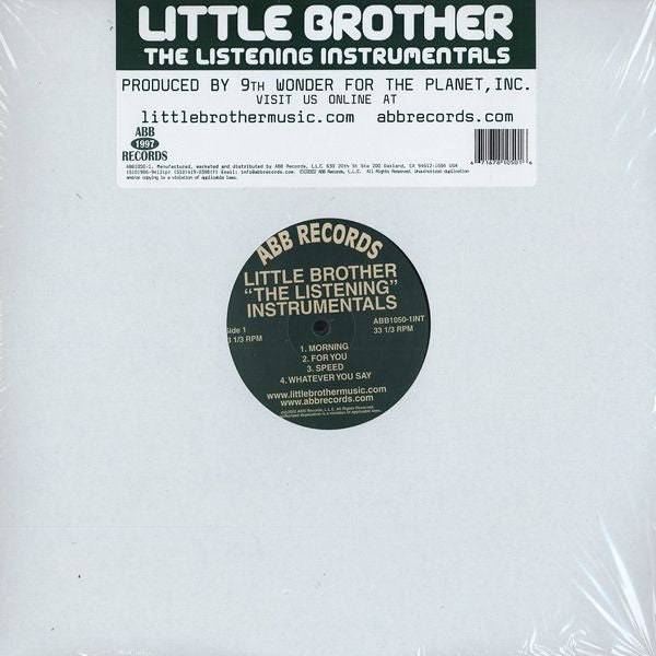 Little Brother (3) : The Listening (Instrumentals) (2xLP, Album)