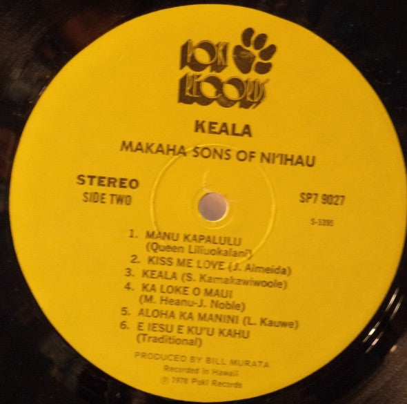 Makaha Sons Of Ni'ihau* : Keala (LP, Album)