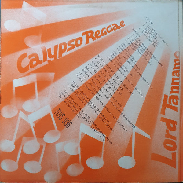 Lord Tannamo* : Calypso Reggae (LP, Album)