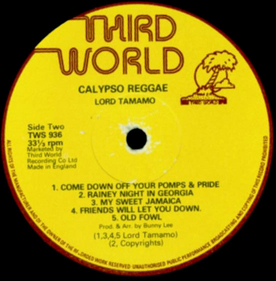 Lord Tannamo* : Calypso Reggae (LP, Album)