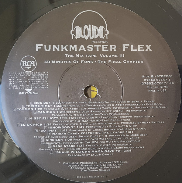 Funkmaster Flex : The Mix Tape Volume III 60 Minutes Of Funk (The Final Chapter) (2xLP, Mixed, Mixtape)