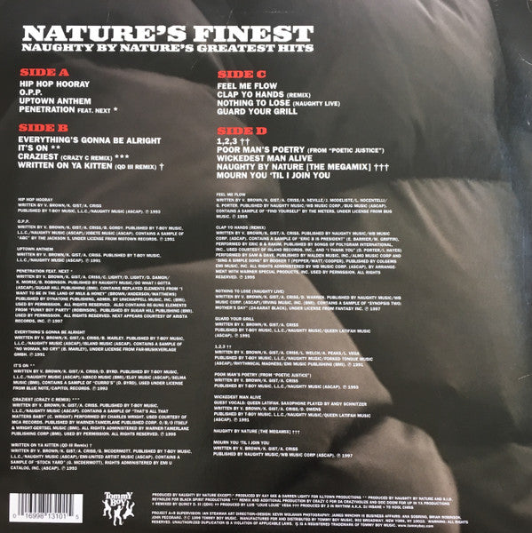 Naughty By Nature : Nature's Finest (Naughty By Nature's Greatest Hits) (2xLP, Comp)