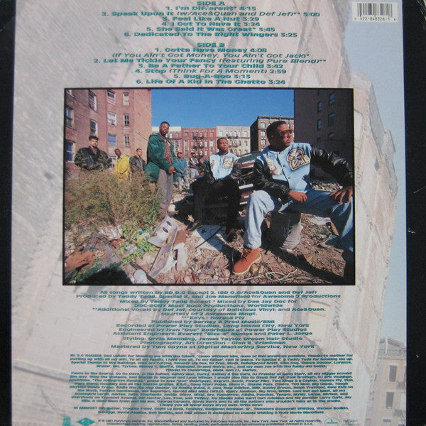 Ed O.G & Da Bulldogs : Life Of A Kid In The Ghetto (LP, Album)