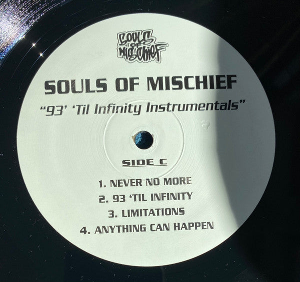 Souls Of Mischief : 93 'Til Infinity Instrumentals (2xLP, Album, Ltd, RE)