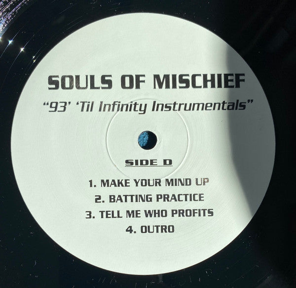 Souls Of Mischief : 93 'Til Infinity Instrumentals (2xLP, Album, Ltd, RE)