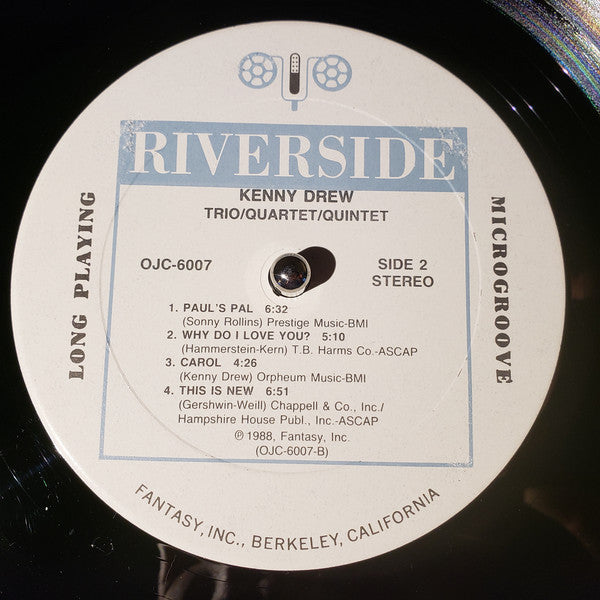 Kenny Drew : Trio/Quartet/Quintet - The Riverside Collection (LP, Comp)