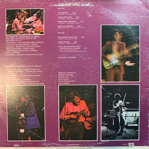 The Band : Rock Of Ages (Volume 2) (LP, Album, RE)