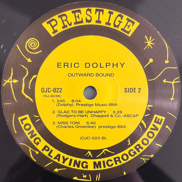 Eric Dolphy Quintet : Outward Bound (LP, Album, RE)