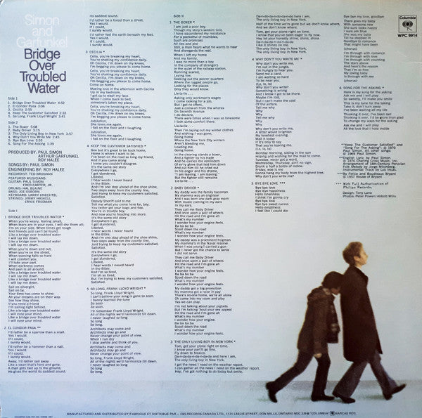 Simon And Garfunkel* : Bridge Over Troubled Water (LP, Album, RE)