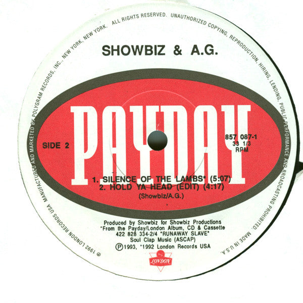 Showbiz & A.G. : Bounce Ta This (12", Single)