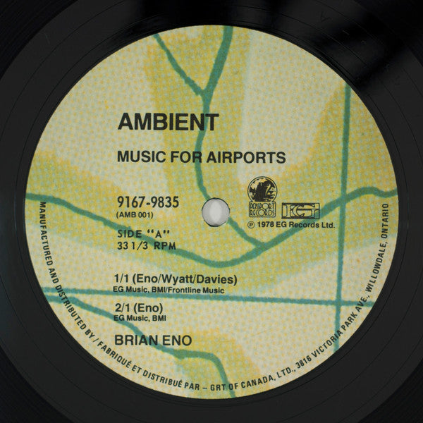 Brian Eno : Ambient 1 (Music For Airports) (LP, Album)