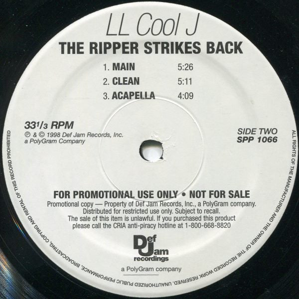 LL Cool J : Hot, Hot, Hot (12", Promo)