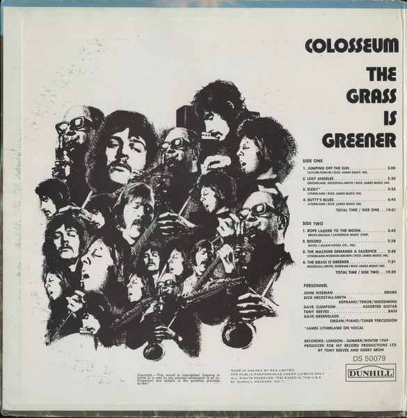 Colosseum : The Grass Is Greener (LP, Album, Gat)