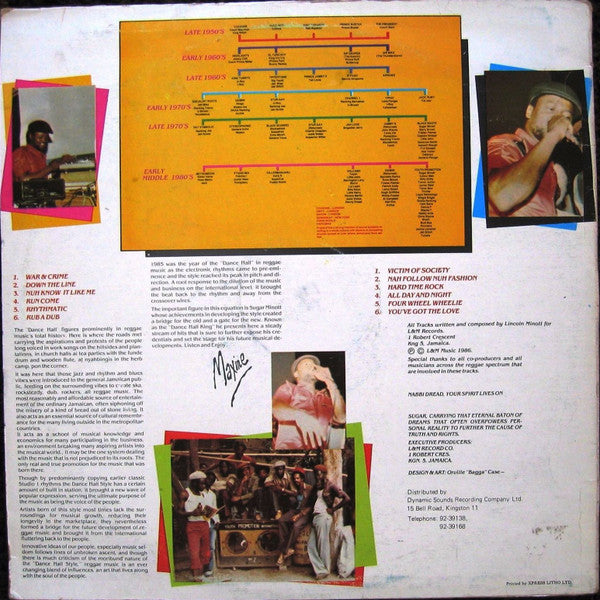 Sugar Minott : Inna Reggae Dancehall Vol.1 (LP, Album)