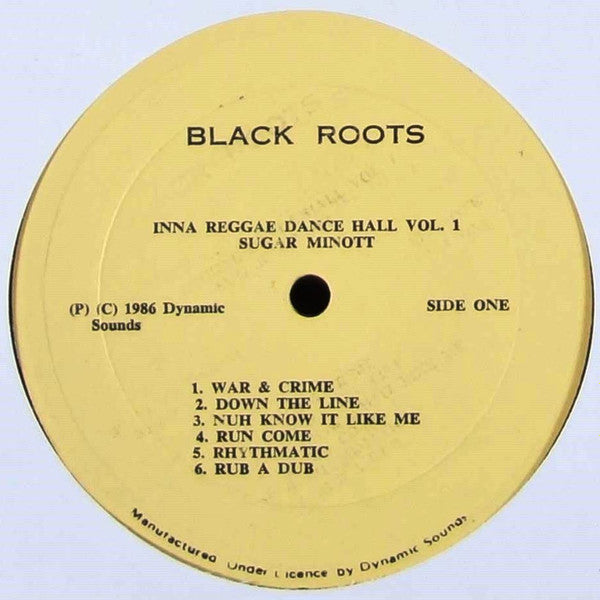 Sugar Minott : Inna Reggae Dancehall Vol.1 (LP, Album)