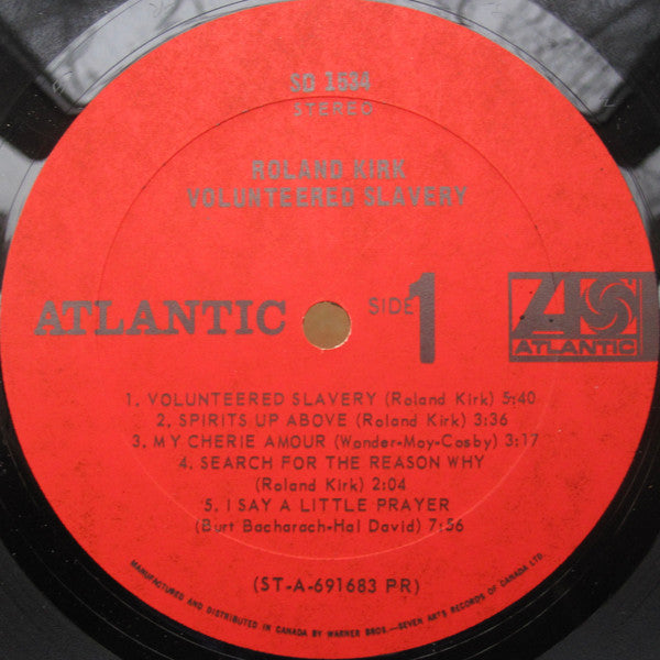 Roland Kirk : Volunteered Slavery (LP, Album)