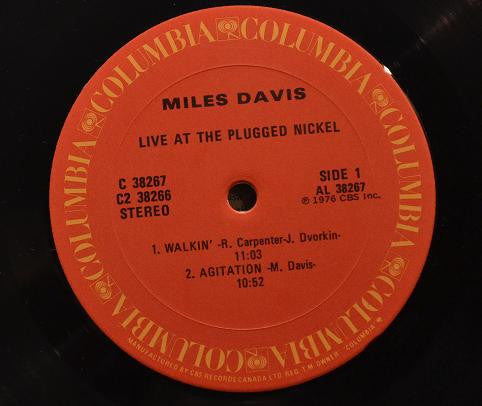 Miles Davis : Live At The Plugged Nickel (2xLP, Comp, Gat)