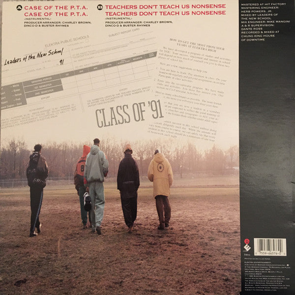 Leaders Of The New School : Case Of The P.T.A. / Teachers Don't Teach Us Nonsense (12")