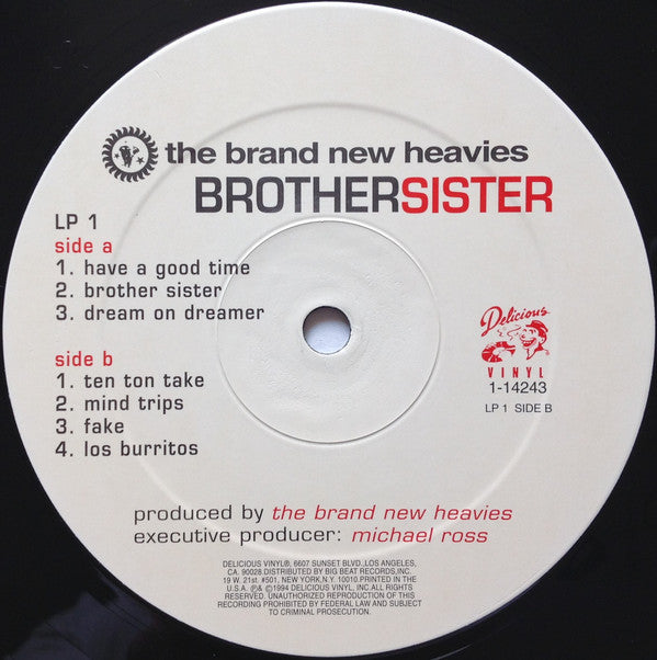The Brand New Heavies : Brother Sister (2xLP, Album)