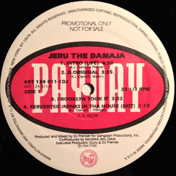 Jeru The Damaja : The Sun Rises In The East (2xLP, Album, Ltd, Promo)