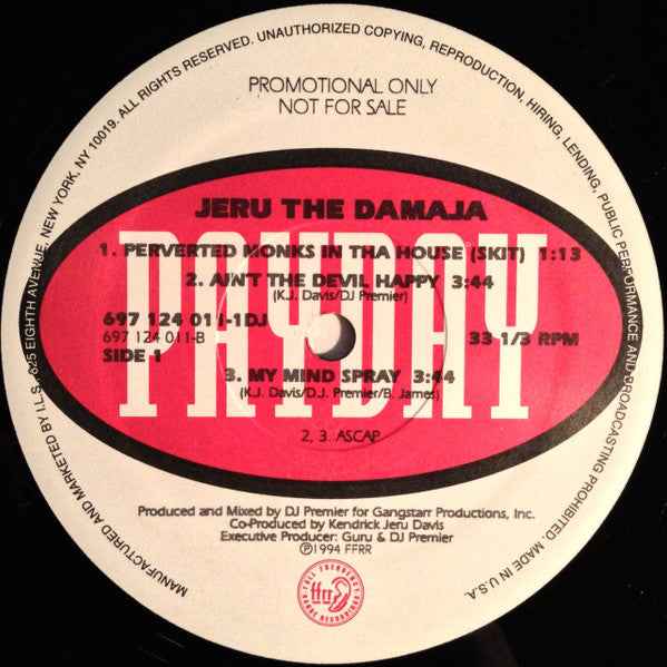 Jeru The Damaja : The Sun Rises In The East (2xLP, Album, Ltd, Promo)