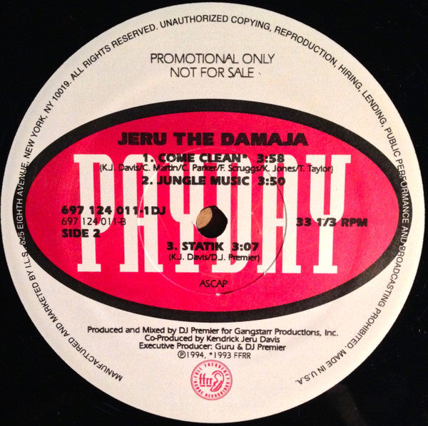 Jeru The Damaja : The Sun Rises In The East (2xLP, Album, Ltd, Promo)