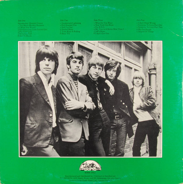 The Yardbirds : Shapes Of Things (2xLP, Comp, Cle)