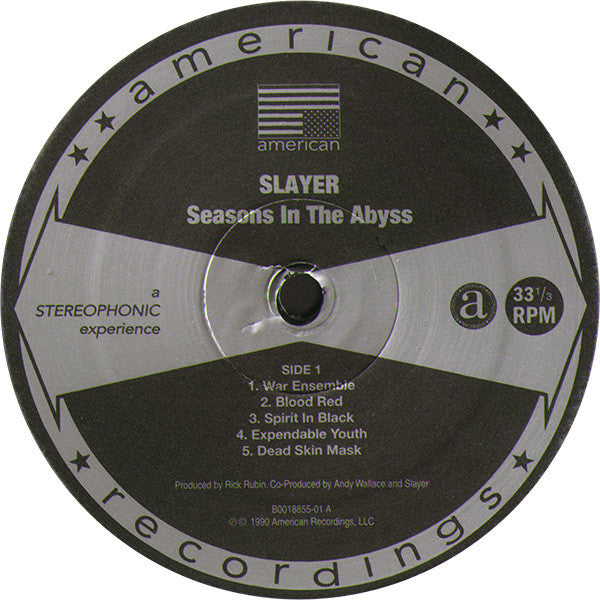 Slayer : Seasons In The Abyss (LP, Album, RE, RM, 180)
