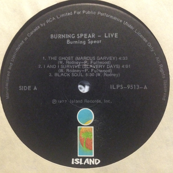 Burning Spear : Live (LP, Album)